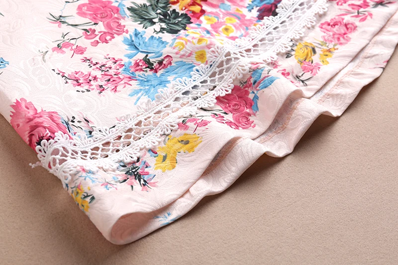

MIUXIMAO 2019 New Fashion Runway Summer Dress Women's Retro Half Sleeve Flower Embroidery Star Vintage Dress Women vestidos