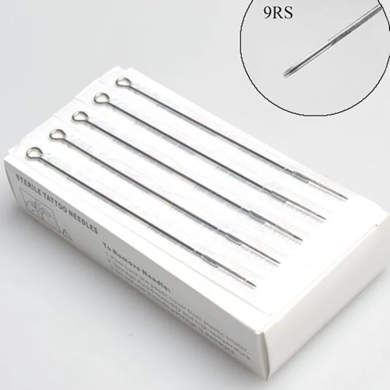 5 шт. показанные стерилизованные иглы для тату 3RL 5RL 7RL 9RL 3RS 5RS 7RS 9RS 7M1 9M1 agujas microblading
