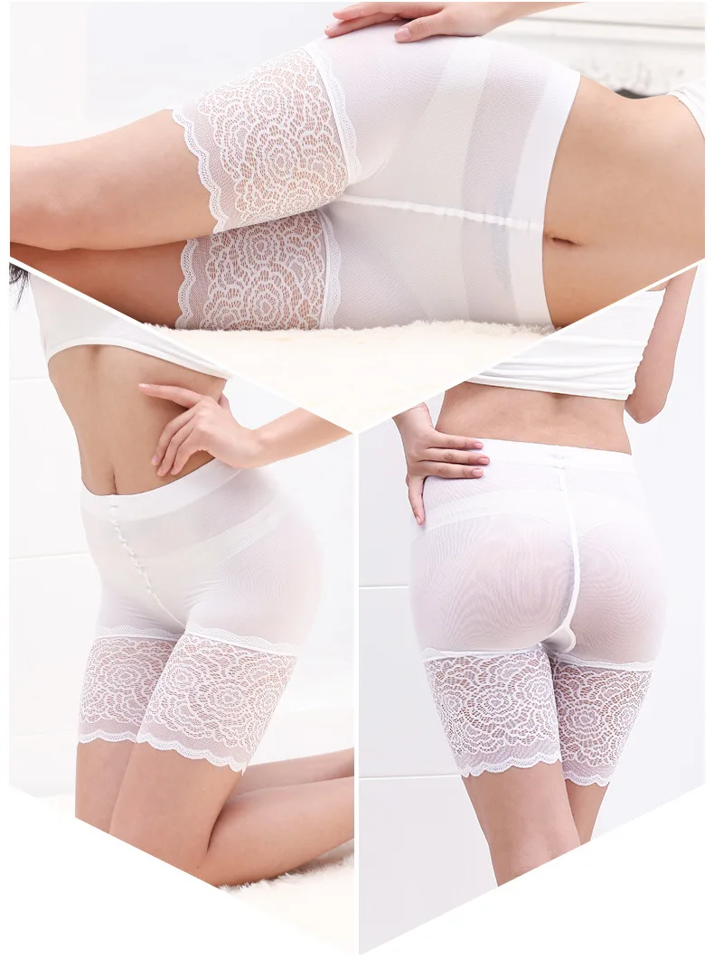 Кружево Облегающие шорты Для женщин коротышка эластичные Нижнее Бельё для