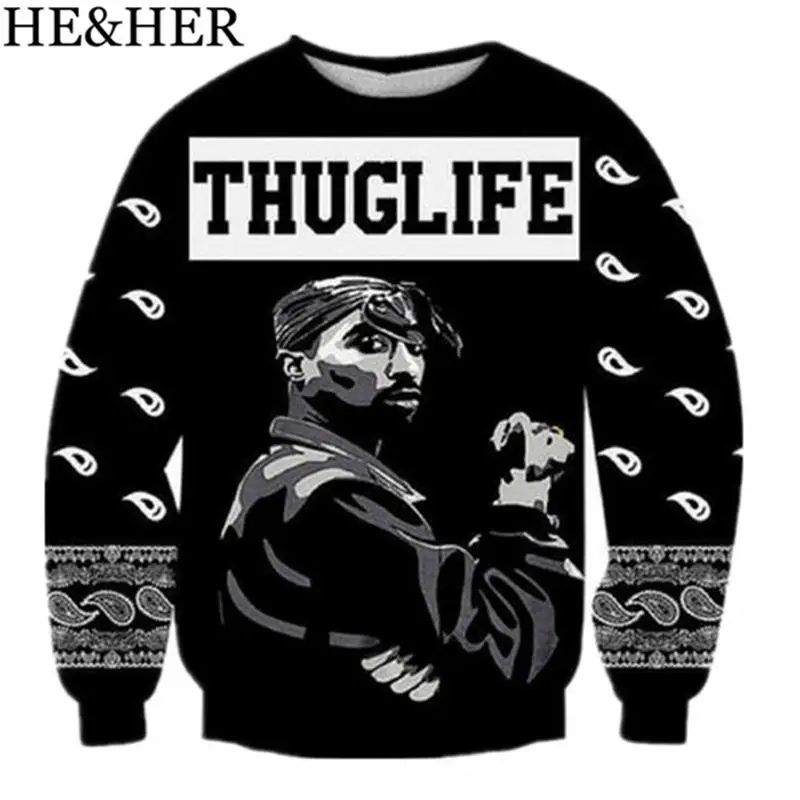Новая Мода Super Star Рэппер 2pac Тупак печатных 3D толстовки для мужчин женщин пуловер Harajuku толстовки уличная хип хоп спортивный костюм