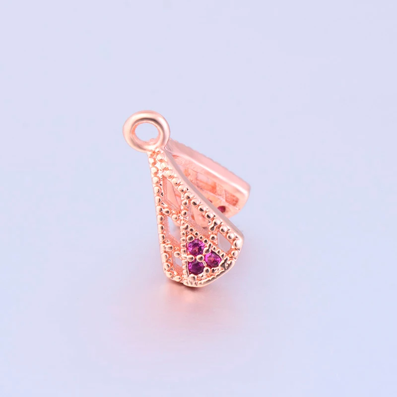 DIY серьги материал ручной работы зажим крюк аксессуары для женщин кристаллы Агаты жемчуг серьги ожерелья Изготовление - Цвет: Rose Gold Red