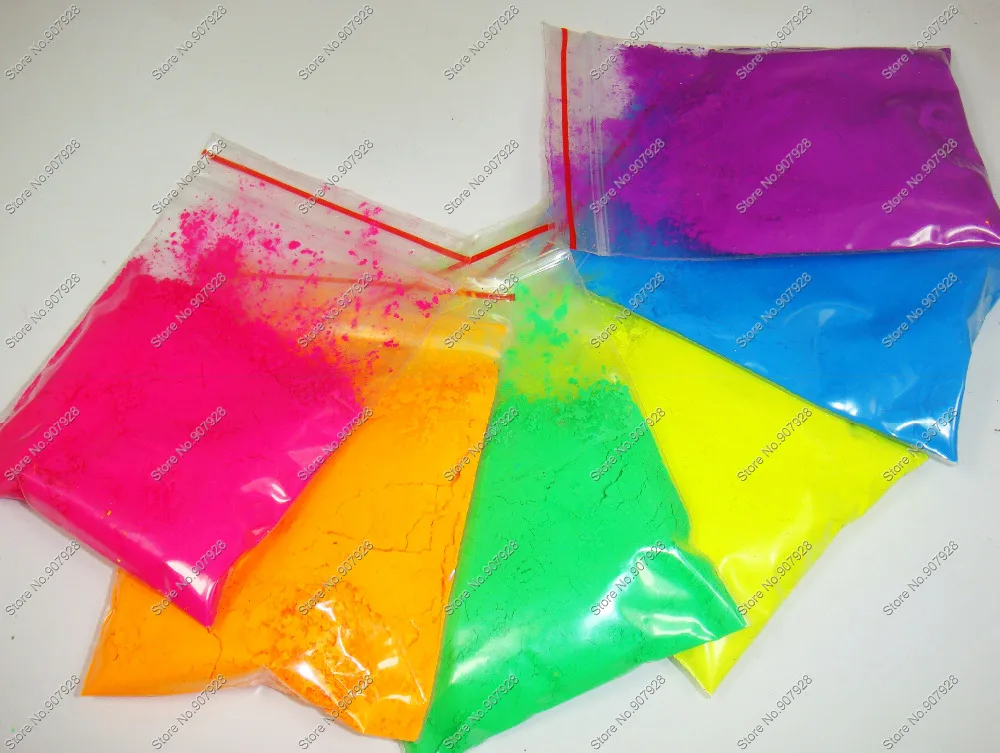 

60gram(=Mixed 6 NEON Colors)Fluorescent Neon Pigment Powder Material for Nail Polish&Painting&Printing