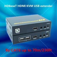 zy ht201hkm 70m hdbaset hdmi usb kvm extender over rj45 cat6 cable 4k hdmi poe extender with ir hdmi 1 4v full hd 3d4k repeater