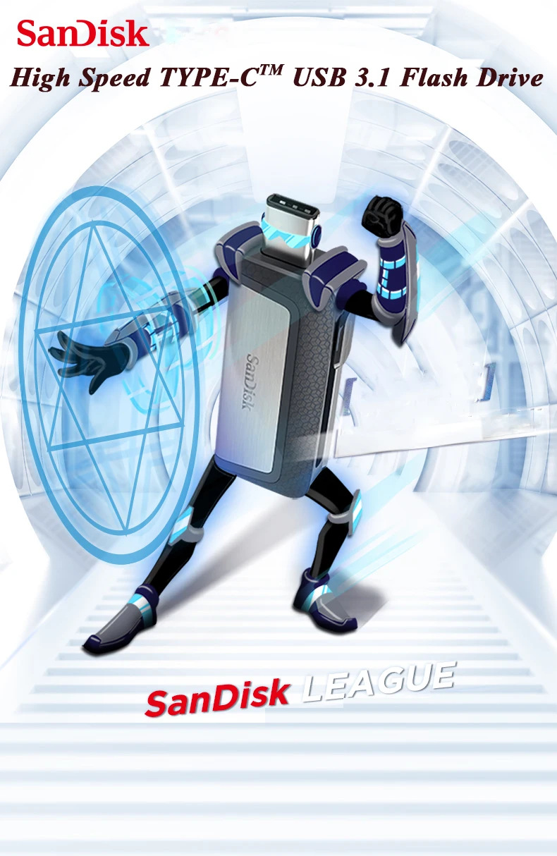 Sandisk Usb флеш-накопитель type-C 256 ГБ 128 Гб 64 Гб Экстремальный двойной OTG 32 Гб 16 Гб U диск USB3.1 флеш-накопитель высокоскоростной 150 Мб/Тип C флешка