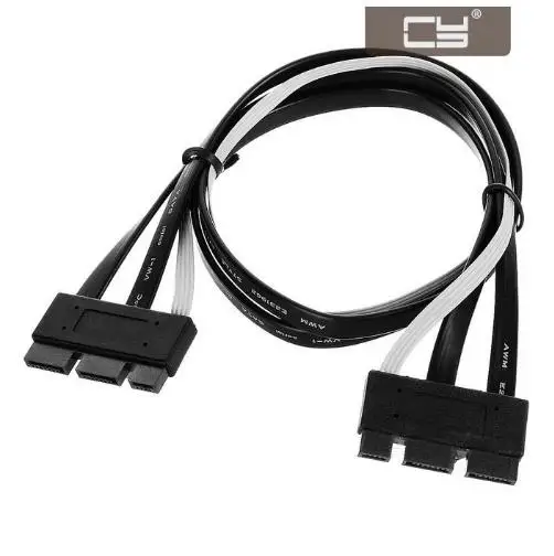 CY SFF 8639 PCI E SATA 3 2 Экспресс 18pin (7 + 7 4) штекер данных Raid кабель 50 см|Компьютерные кабели