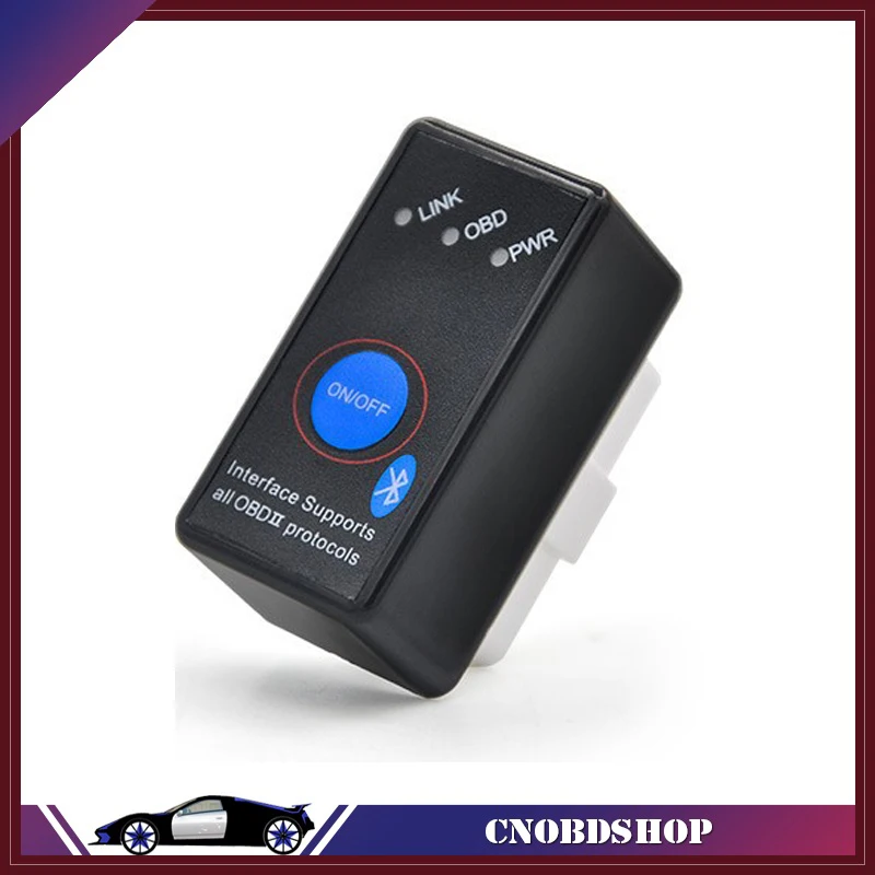 ELM327 Bluetooth V2.1 с выключателем питания ODB2 ODBII OBD II ELM 327 Тестер Автомобильный