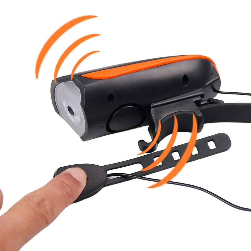 Велосипедная фара + рупор USB зарядка для велосипеда передний руль светодиодный