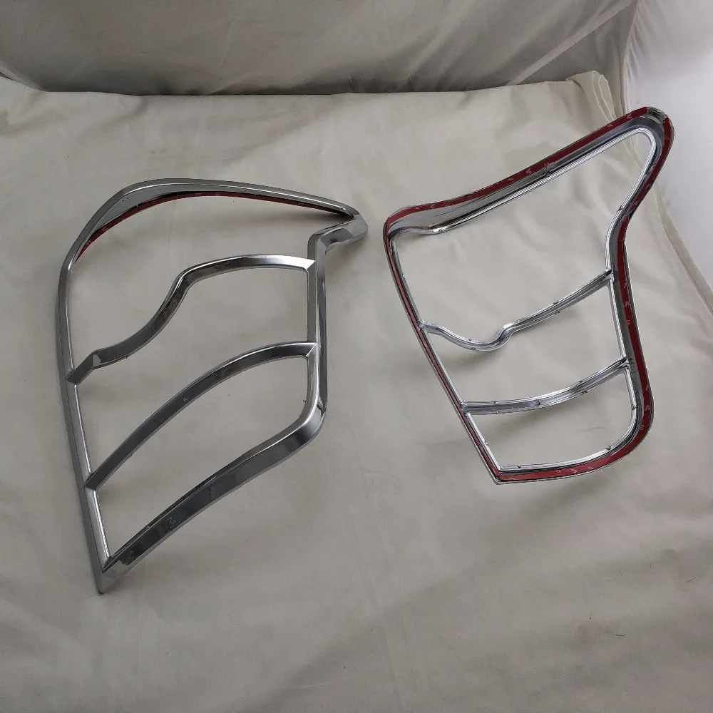 

2PCS FOR TOYOTA Fielder 2009 Chrome Car Rear Tail Lamp Light Cover Trim Exterior Tail light Frame Auto Accessories