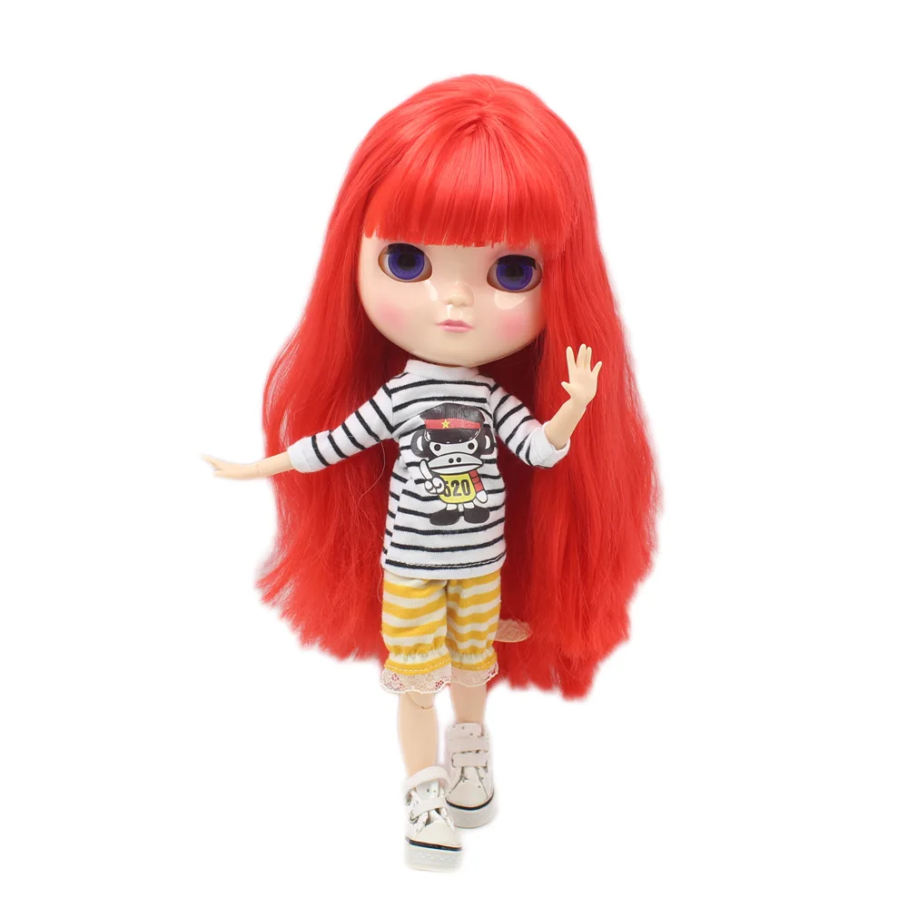 Кукла ICY DBS серии № BL1061 с красными волосами и макияжем азон тело 1/6 BJD ob24 аниме
