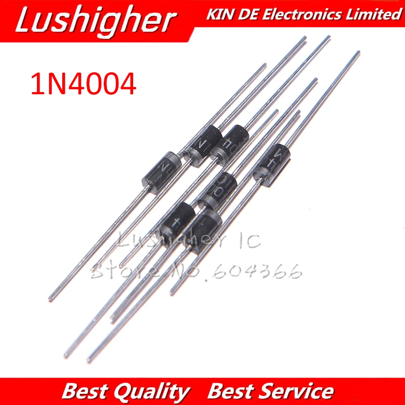 100 шт. силиконовые выпрямители 1N4004 DO 41 IN4004 1.0A 400V|10 pcs| |