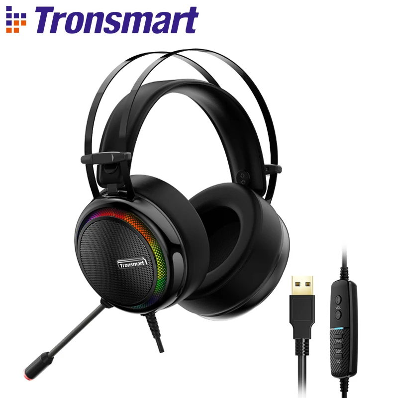Игровая гарнитура Tronsmart Glary 7 1 Virtual Surround Soud игровые наушники с интерфейсом USB для xbox
