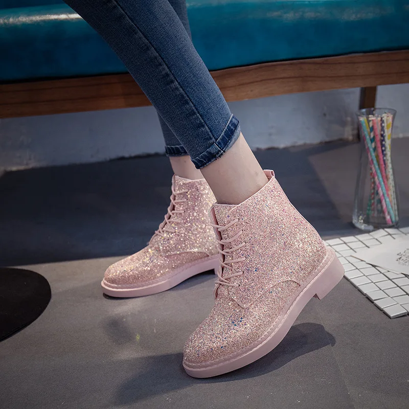 Женские ботильоны Martin Новинка 2018 года шикарная Осенняя женская повседневная