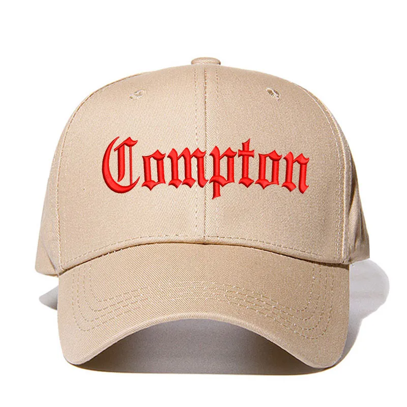 khaki red Compton, мужская бейсбольная кепка со старинной вышивкой, унисекс, хлопковая кепка для папы, летняя бейсболка, женская, на заказ, Прямая поставка - Цвет: khaki red