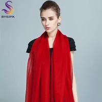 ladies red long silk scarf shawl 2017 summer women beach towel cover up spring autumn fashion accessories sexy red long scarves