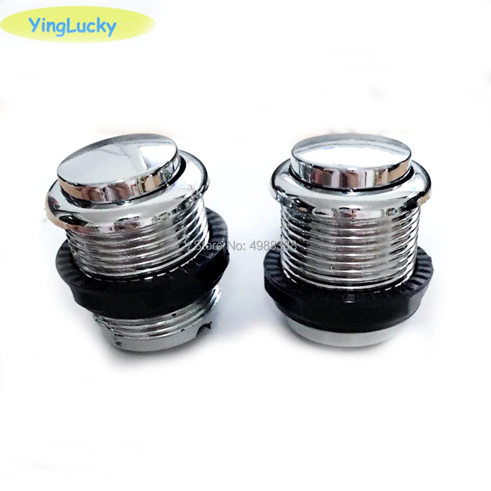 

5pcs Silver plating Free shipping copy sanwa push button 24 mm push button for DIY Arcade game kit DIY Arcade fighting game kit
