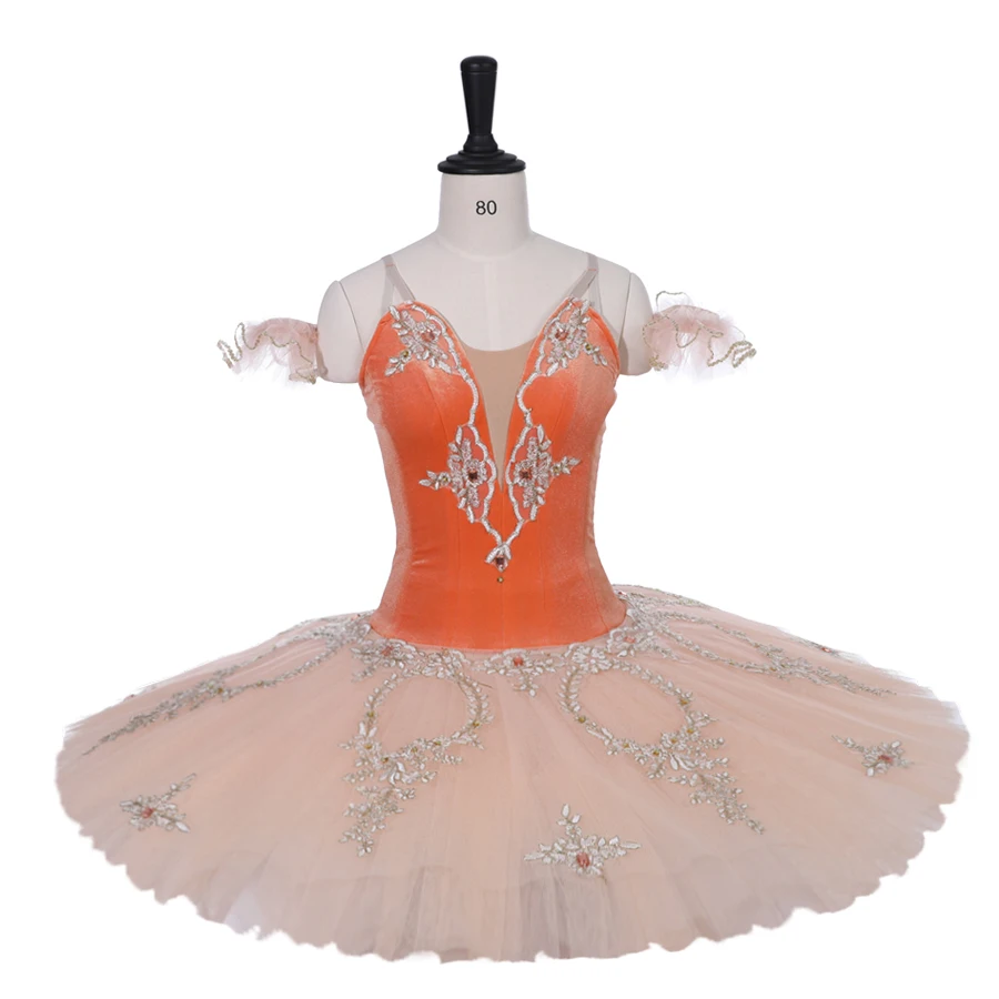 

Ballet stage dresses ballet costumes professional ballet tutus dress Peach Fairy Variation coppelia orange