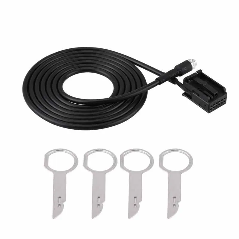 

6000 CD MP3 Audio Input Aux Cable Adapter For Ford/Focus/ Mondeo+4 Removal Key