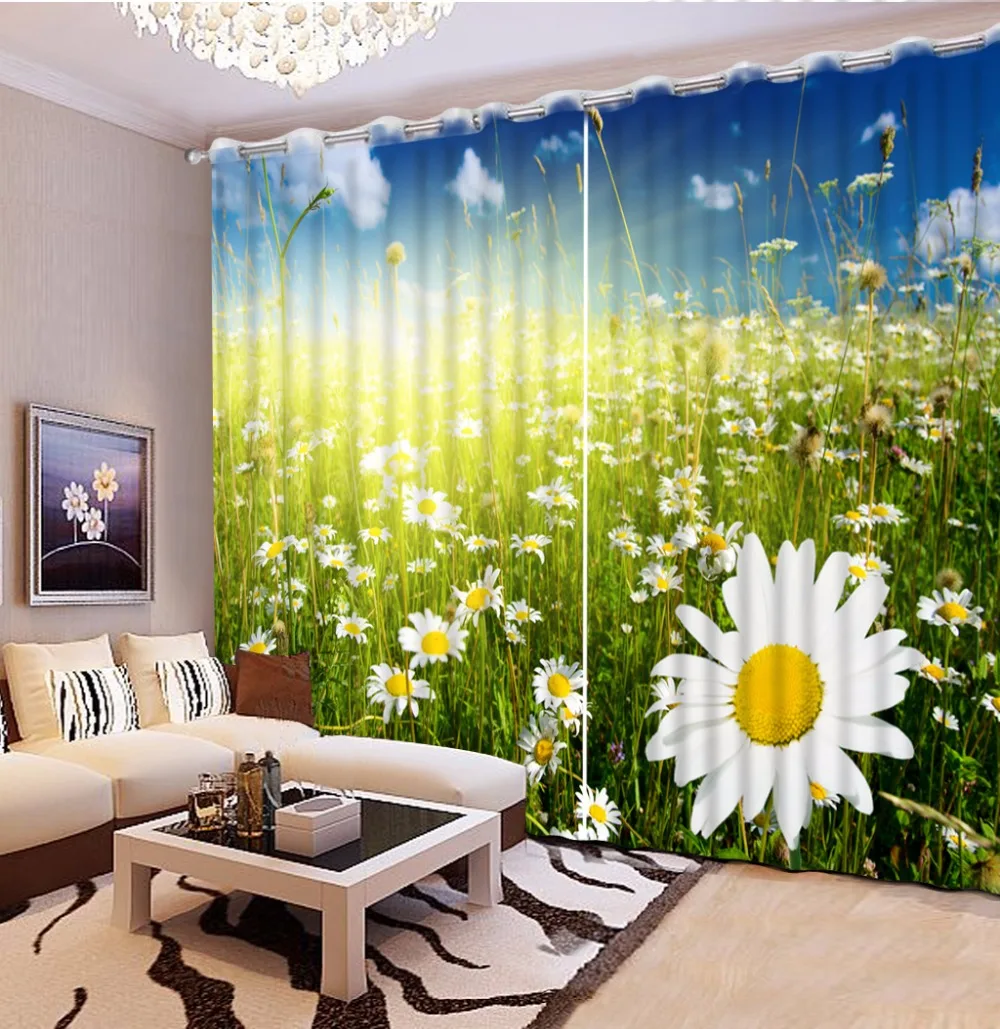Photo Window Treatments Children Room Curtains Pastoral Style landscape For Kids art Decor | Дом и сад