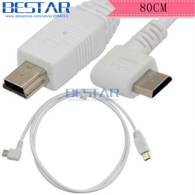 USB OTG кабель Угловой 90 градусов Micro 5 pin 5P папа к Mini 2 0 B 5pin адаптер удлинитель хост