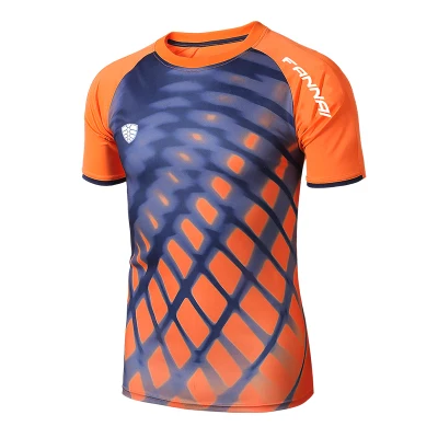 FANNAI Для мужчин кроссовки мужские футболки с коротким рукавом Фитнес бег Shirt центр