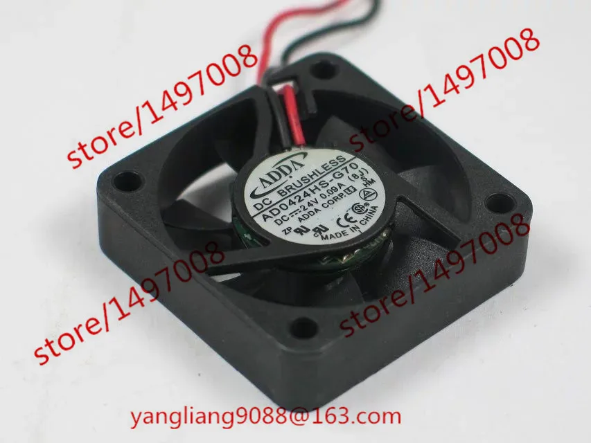 Охлаждающий вентилятор для сервера ADDA AD0424HS-G70 DC 24 В 0,09a 40x40x10 мм