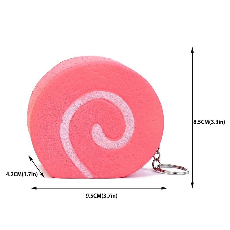 Kawaii Jumbo 10 см мягкий Сжимаемый рулон яиц торта мягкая медленно поднимающаяся