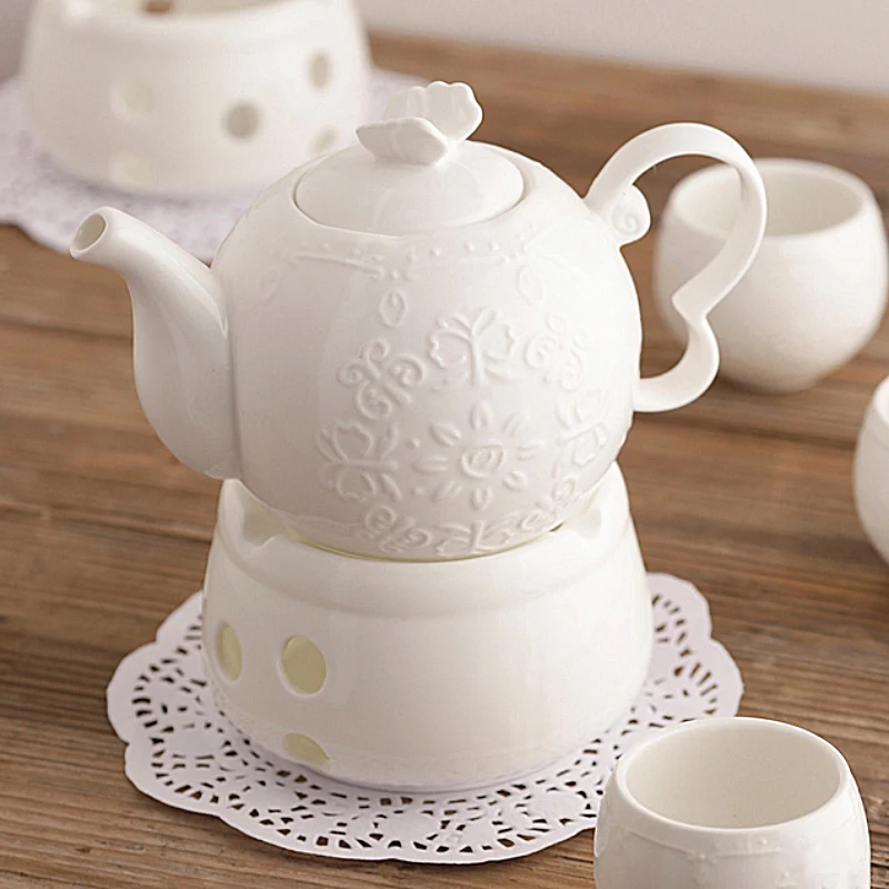 Новое поступление 3D Rilievo кружевной Европейский стиль кофейник с ручкой чисто
