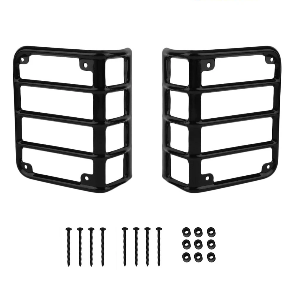 Для Защита фар задние фонари Защитная крышка Кронштейн Черный 2X|Абажуры| |