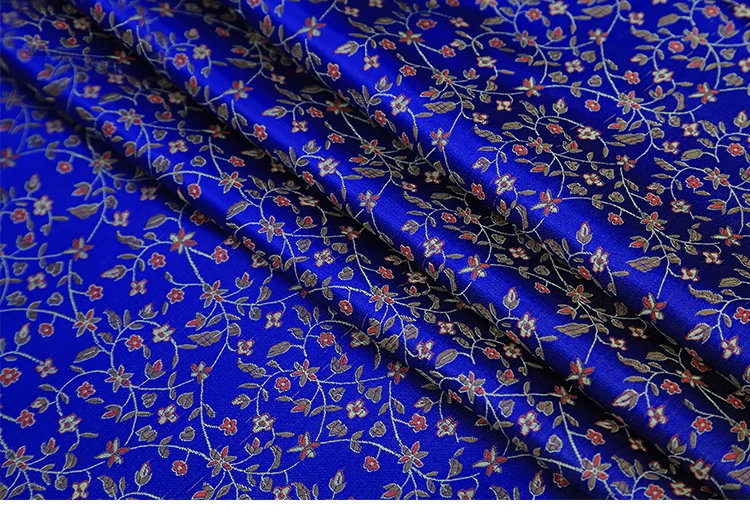 Жаккардовая ткань в японском стиле жаккардовая пряжа цвета металлик и золота