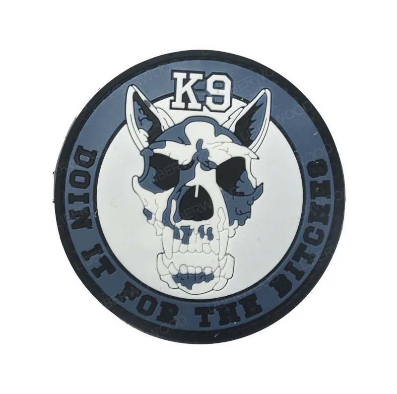 Нашивка для собак с питанием от ракеты ПВХ нашивка k9 K-9 тактические нашивки в форме собак военный боевой нарукавник боевой значок армии для домашних животных жилет жгут - Цвет: BLUE