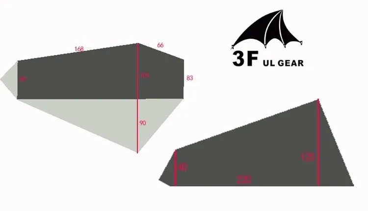 3F UL GEAR 1 человек палатка для кемпинга одиночный улицы Сверхлегкий лагерь