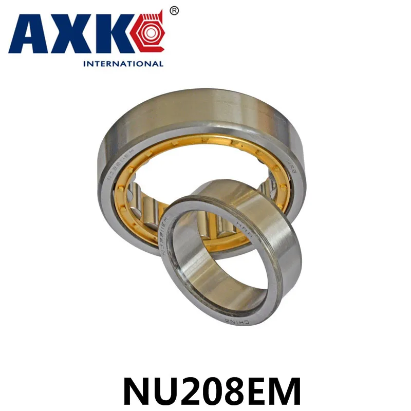 Подшипник Axk Nu208em цилиндрический роликовый подшипник 40*80*18 мм|bearing bearing|bearing roller