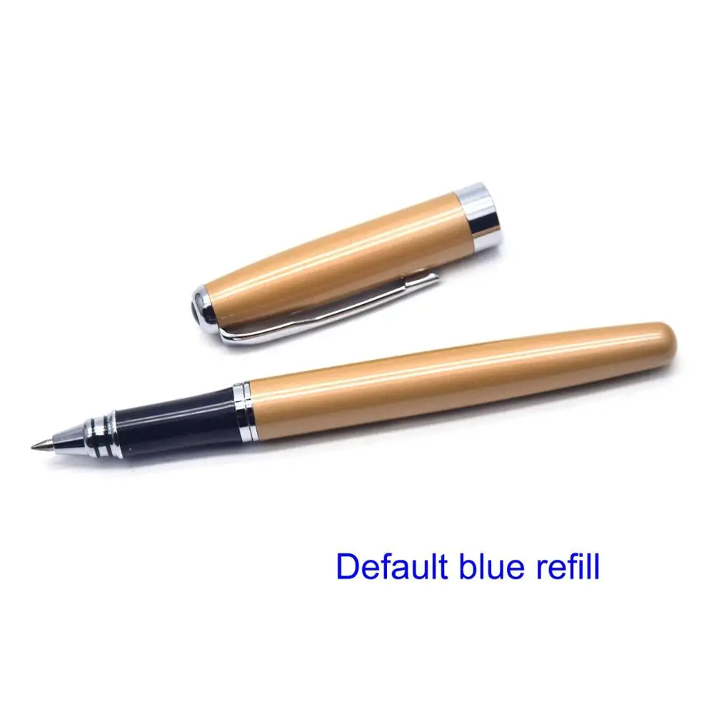 Golden Pen-Blue ink CCCAGYA A201 китайский стиль многоцветный металлический корпус гелевая ручка. Канцелярские принадлежности для офиса и школы, 0,5 мм наконечник для письма металлические подарки ручка - Цвет: Golden Pen-Blue ink