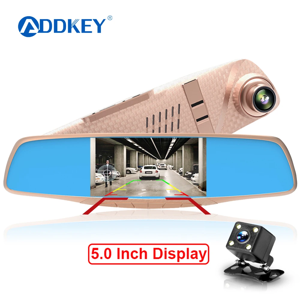 5 дюймов Full HD 1080p автомобиля камера видеорегистратор Avtoregistrator зеркало заднего