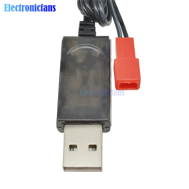 3 7 В 500мА выход 1S Lipo литиевая батарея USB кабель зарядное устройство красная