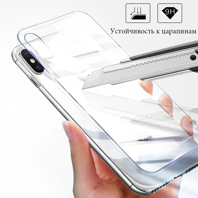 2Pcs Tempered Glass On The For iphone X 6 6S 7 8 Plus 4 5 5S SE 9H HD Screen Protector Film iPhone 10 Sklo | Мобильные телефоны и