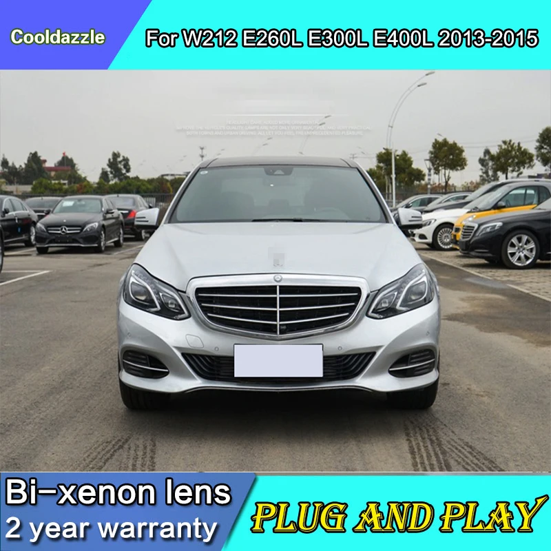 Стайлинга автомобилей чехол для Mercedes-Benz W212 E260L E300L E400L светодиодный фар 2013 2014 2015