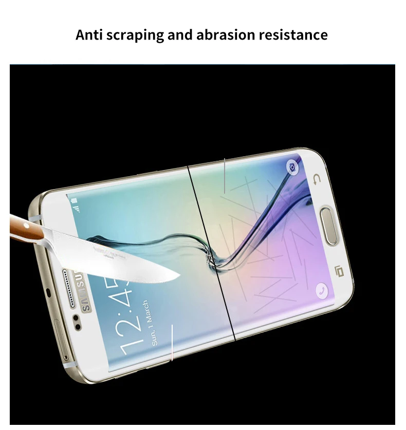 3D изогнутое закаленное стекло полное покрытие для samsung Galaxy S6 Edge Защитная пленка для экрана для samsung S6 EDGE Plus Передняя Задняя пленка