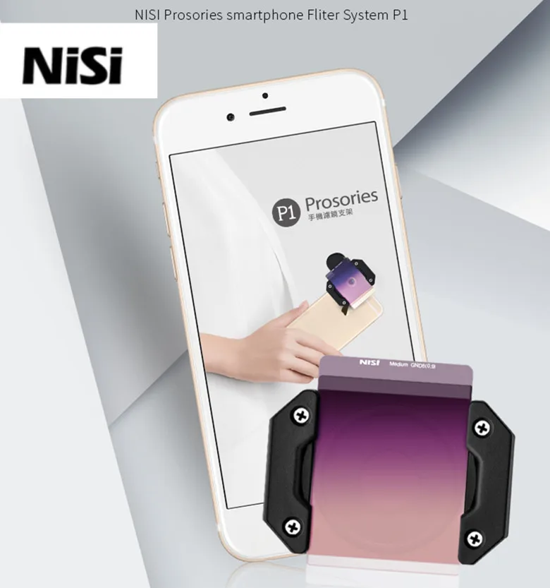 NISI P1 фильтры для фотографии комплект с CPL ND8 GND 0,9 держатель фильтра для iPhone 7 8 X samsung XIAOMI универсальный смартфон