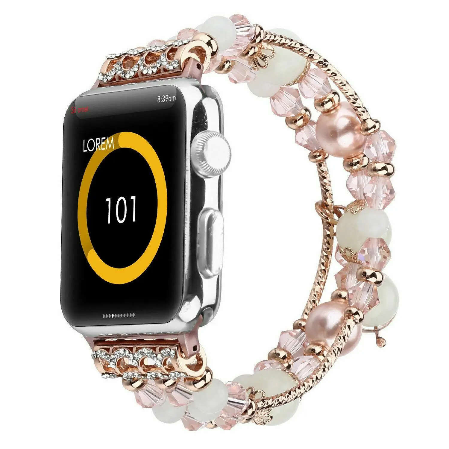Перламутровый браслет ремешок для Apple Watch полоса 44/42 мм серия 4 3 2 1 ручной работы