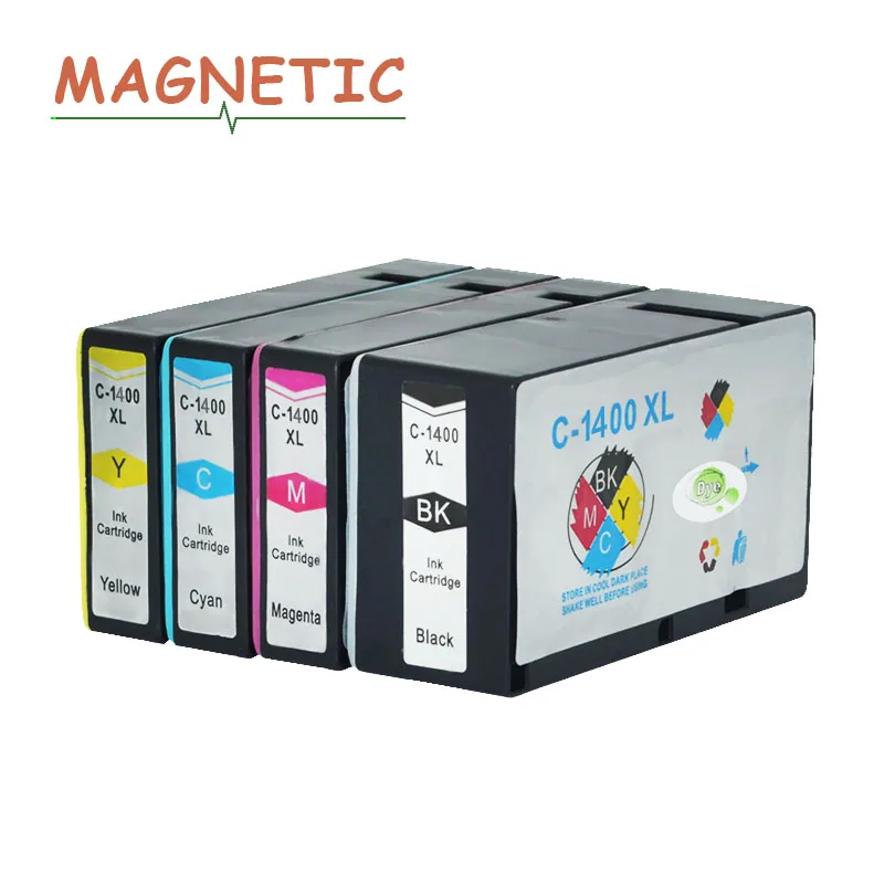 4X магнитные совместимые картриджи для принтеров canon PGI 1400 MAXIFY MB2340 MB2040 MB2140 MB2740 pgi1400