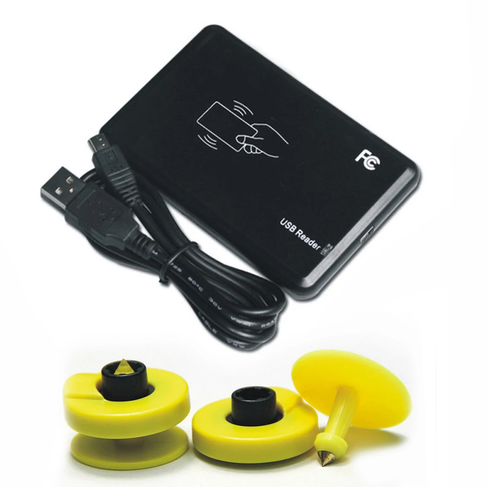 FDX-B ISO11785/84 125-134,2 кГц RFID EM4305 писатель-ридер, чип для животных, машина для записи кода, машина для сжигания кода+ 10 карт