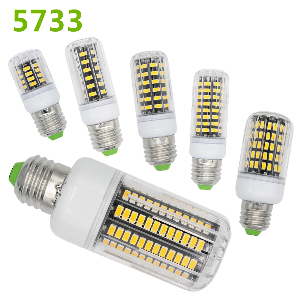 Новый SMD 5733 лампада светодиодный светильник E27 220V 3W 4W 5W 7W 8W 10W точечный E14 Bombillas