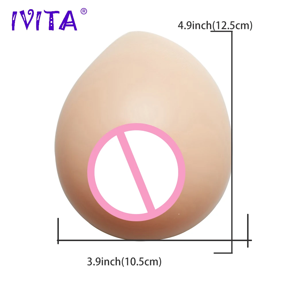 IVITA 1000 г/пара поддельные реалистичные силиконовые формы груди для мастэктомии