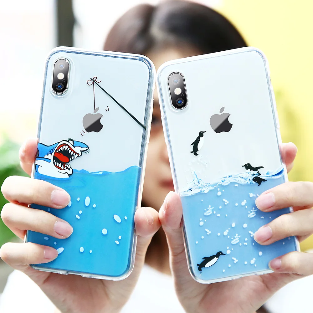 KISSCASE чехол для телефона с животным узором iPhone XR XS MAX X 7 8 6 6S Plus милый мягкий s 5 5S SE