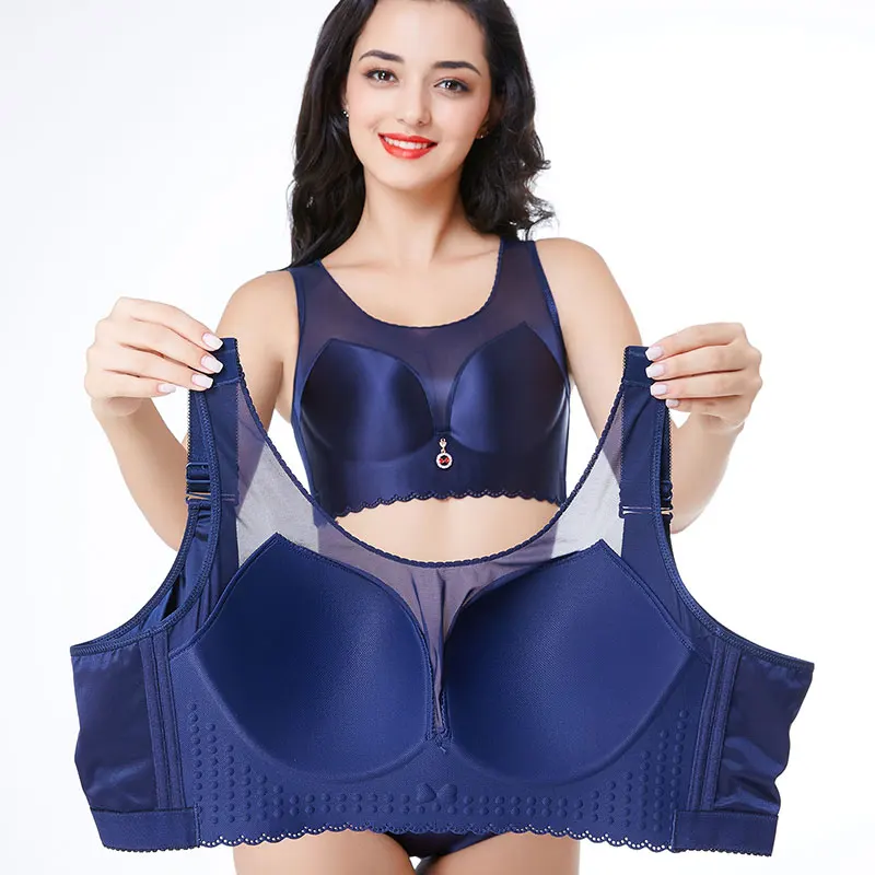 Full cup super-thin bra Adjustment type Big chest is small. Sexy big code 120CDE Breast collection Ladies | Женская одежда
