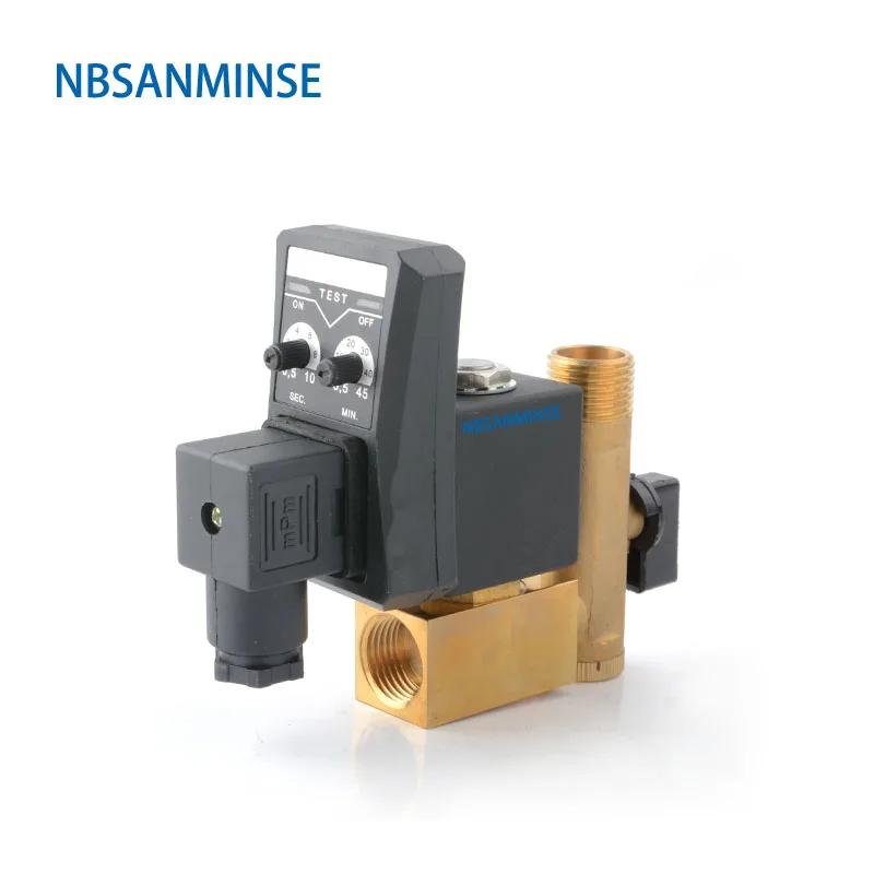 SR C 15 электронный сливной клапан G1/2 &quotвоздушный компрессор латунный DC24V AC220V 1.6Mpa