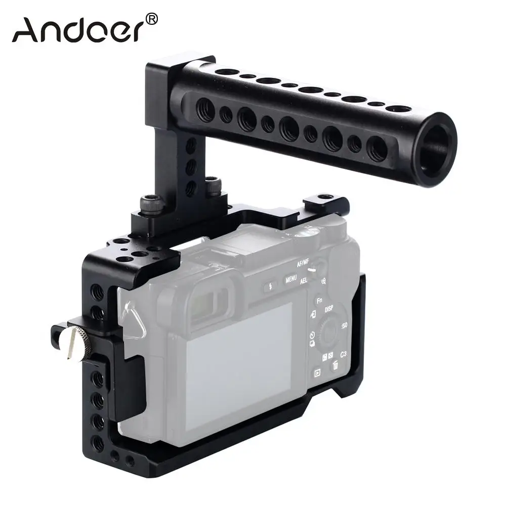 Andoer Защитная клетка для камеры с ручным захватом и верхней ручкой Sony A6000 A6300 A6500 NEX7