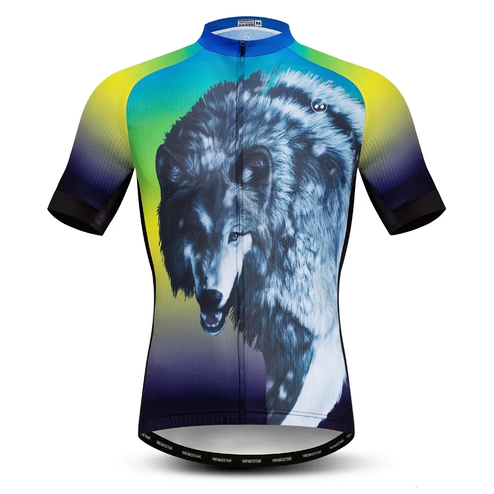 3D Roar Wolf велосипедная майка мужская Ropa Ciclismo с коротким рукавом велосипедная Одежда для езды на велосипеде летняя велосипедная одежда Maillot Ciclismo