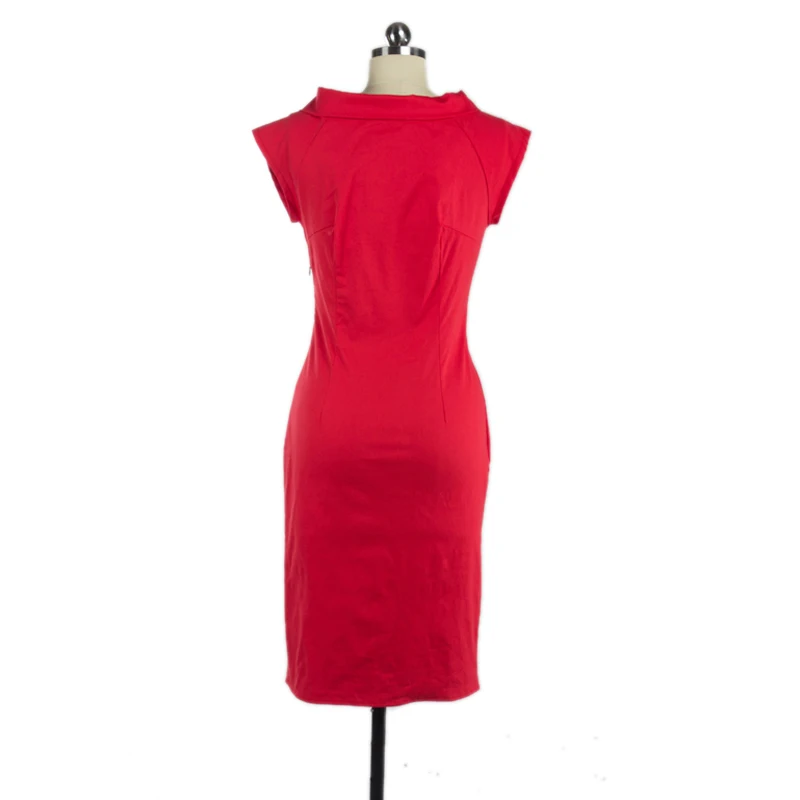 LERFEY Vestidos летнее красное платье сексуальное женское офисное облегающее